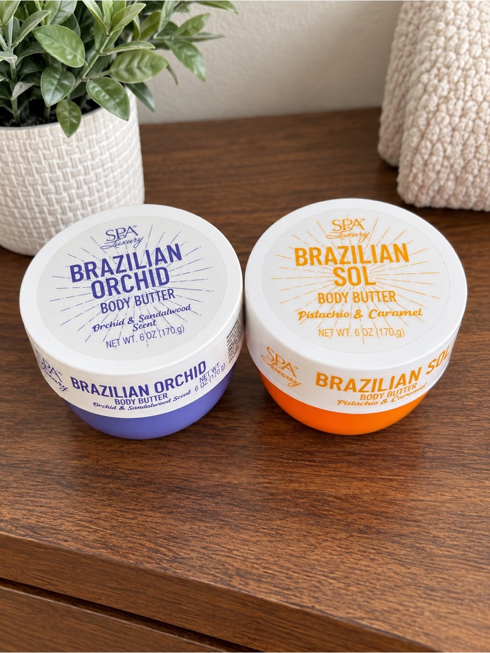 Brazilian Orchid & Brazilian Sol Body Butter Set of 2 Moisturizers